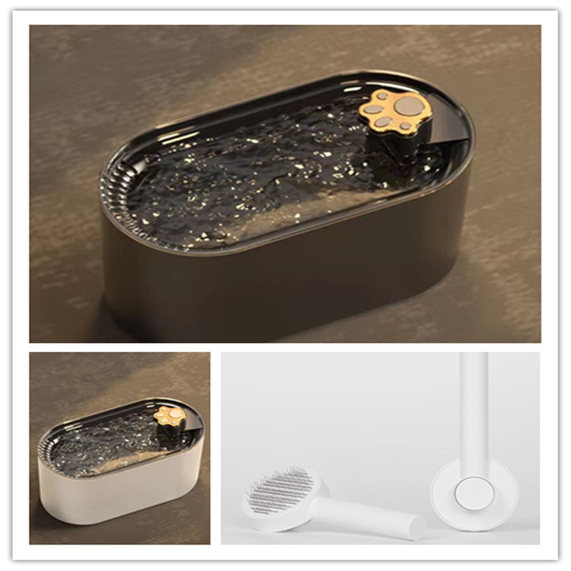 Automatic Water Fountain with Filter For Dogs and Cats With LED Light