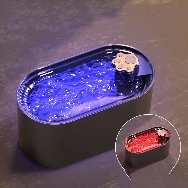 Automatic Water Fountain with Filter For Dogs and Cats With LED Light