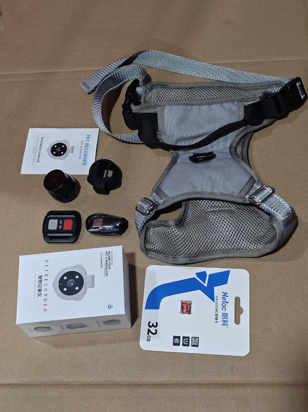 Pet Camera Recorder for Collar or Harness